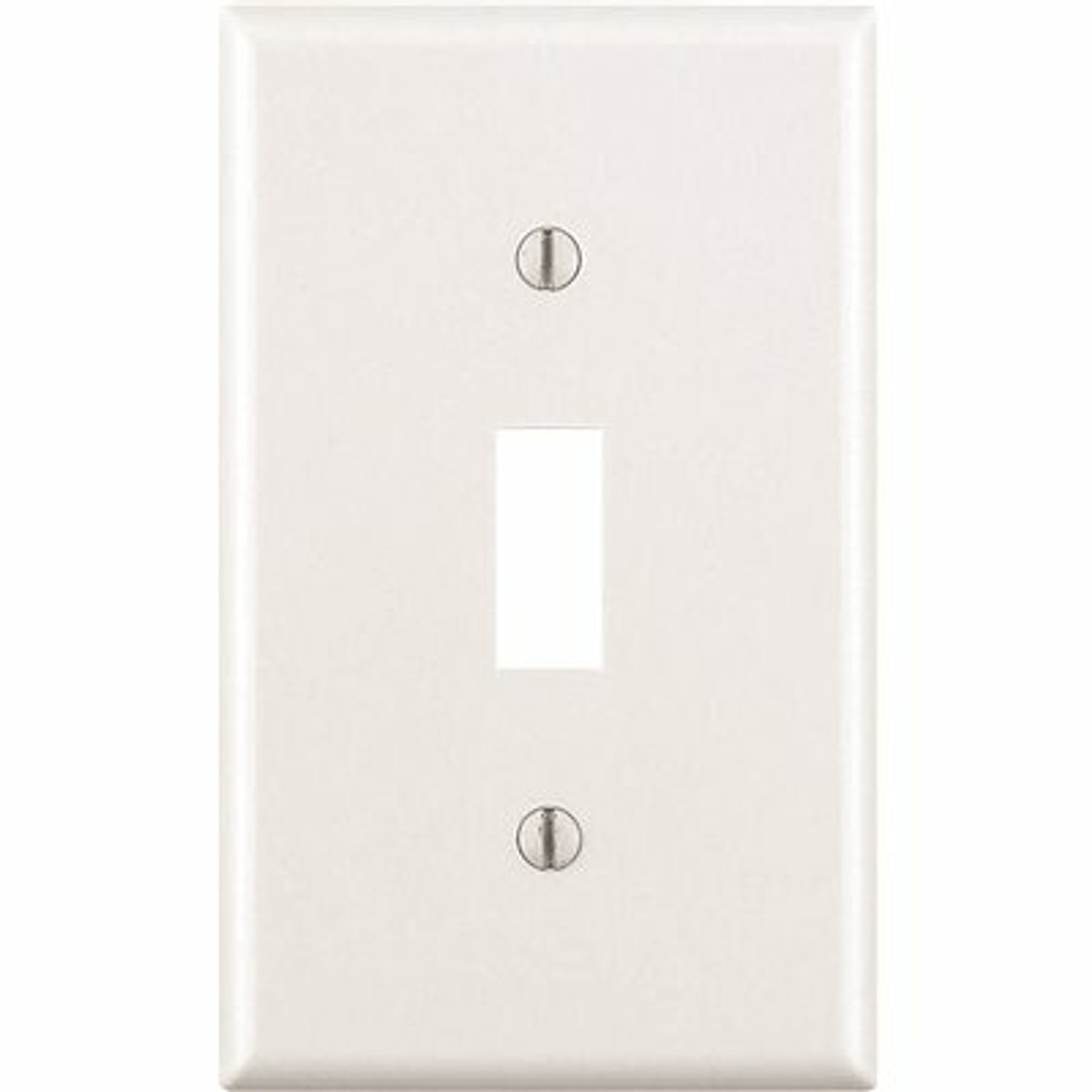 Leviton 1-Gang White Toggle Wall Plate (10-Pack)