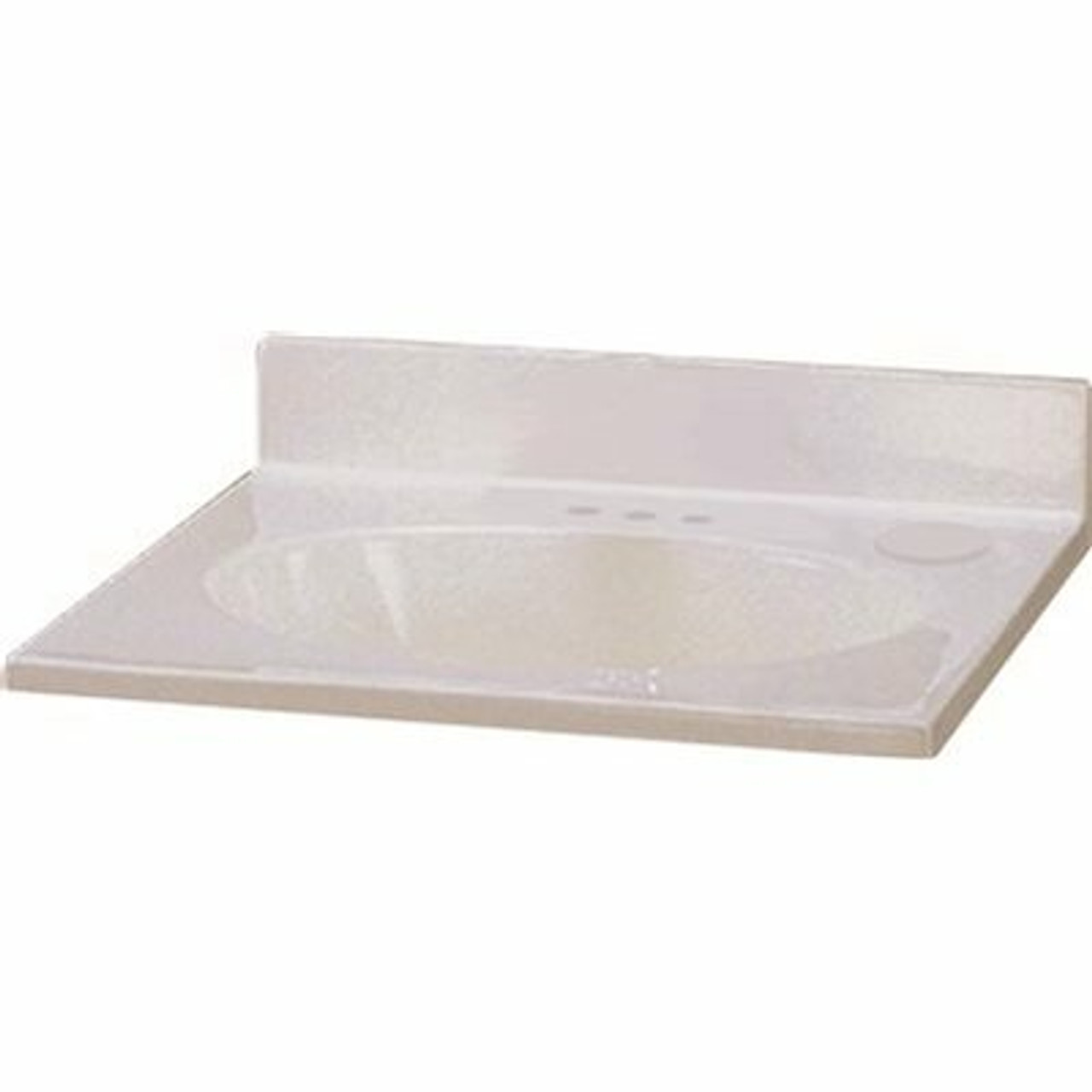 Premier 37 In. X 22 In. Custom Vanity Top Sink In White Swirl