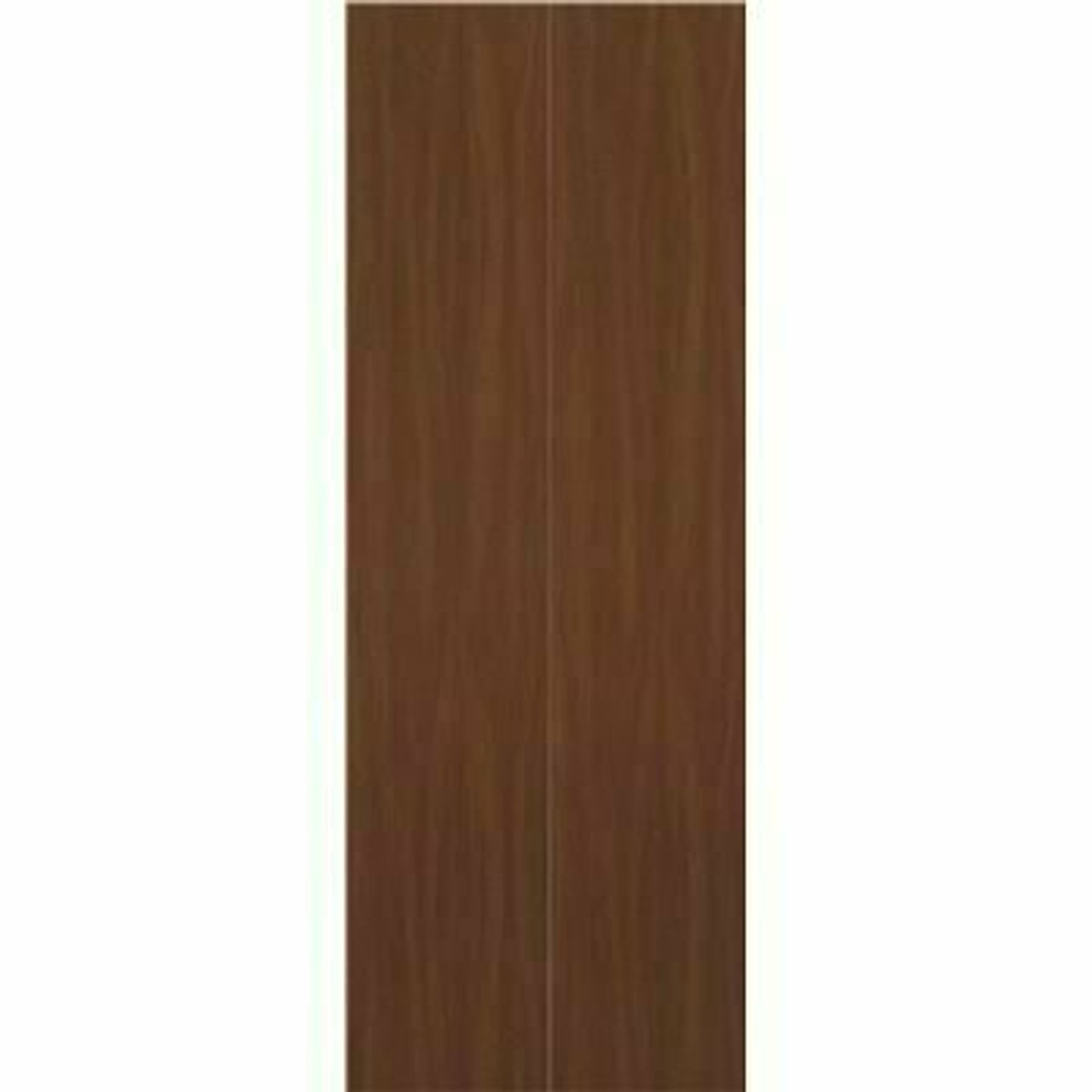 Masonite 24 In. X 80 In. Walnut Textured Flush Dark Wood Hollow Core Wood Interior Closet Bi-Fold Door