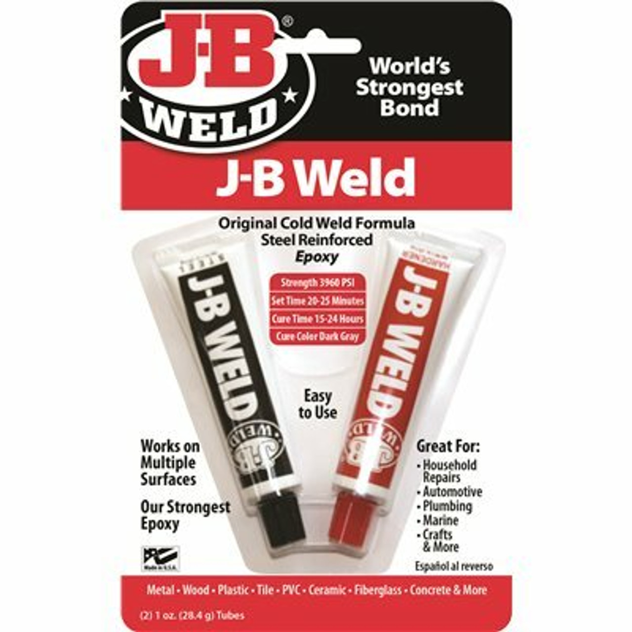 J-B Weld Two 1 Oz. Twin Tube Cold Weld