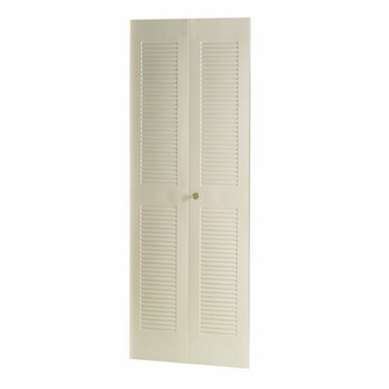 Dunbarton Corporation Dunbarton The Louver Ii Metal Bi-Fold Door, Ivory, 24X80 In.