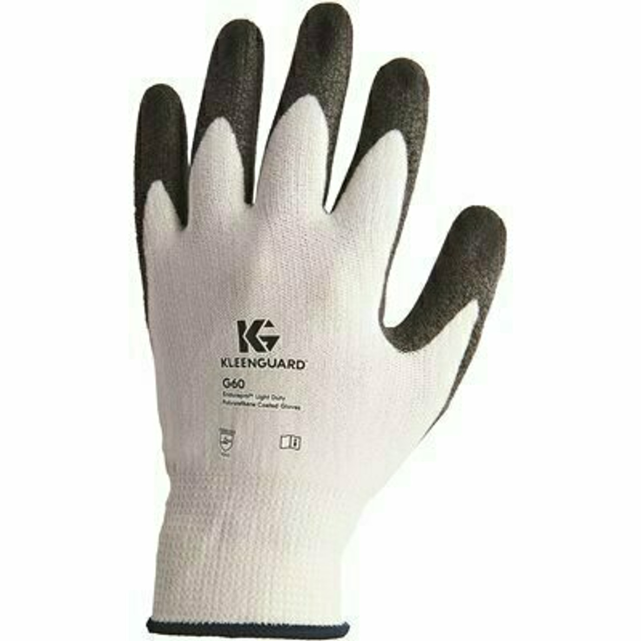 Kleenguard G60 Large Black And White Level 3 Economy Cut Resistant Gloves (12-Pairs/Bag, 1-Bag)