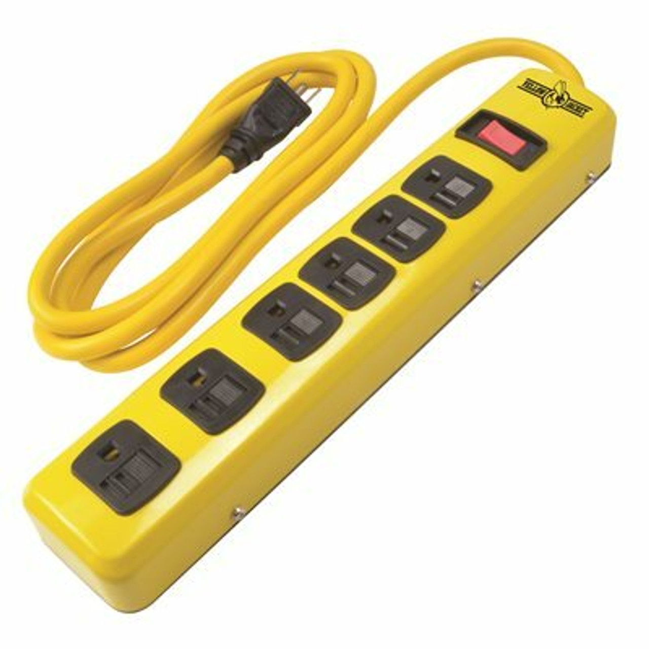 Yellow Jacket 6 Ft. 6-Outlet Metal Heavy-Duty Power Strip With On/Off Switch