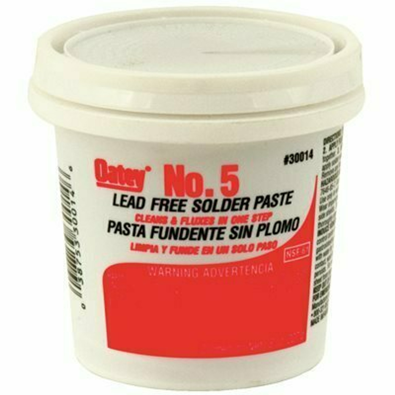 Oatey No. 5 8 Oz. Lead-Free Water Soluble Solder Flux Paste