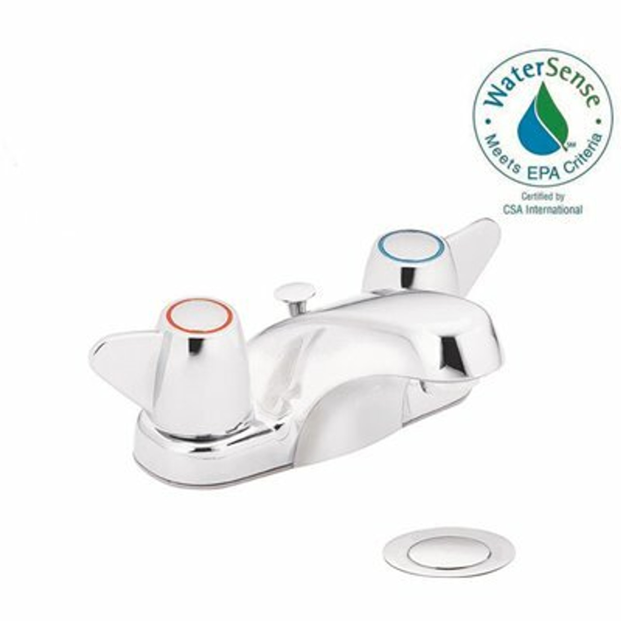 Cleveland Faucet Group Cornerstone 4 In. Centerset 2-Handle Bathroom Faucet With Waste In Chrome