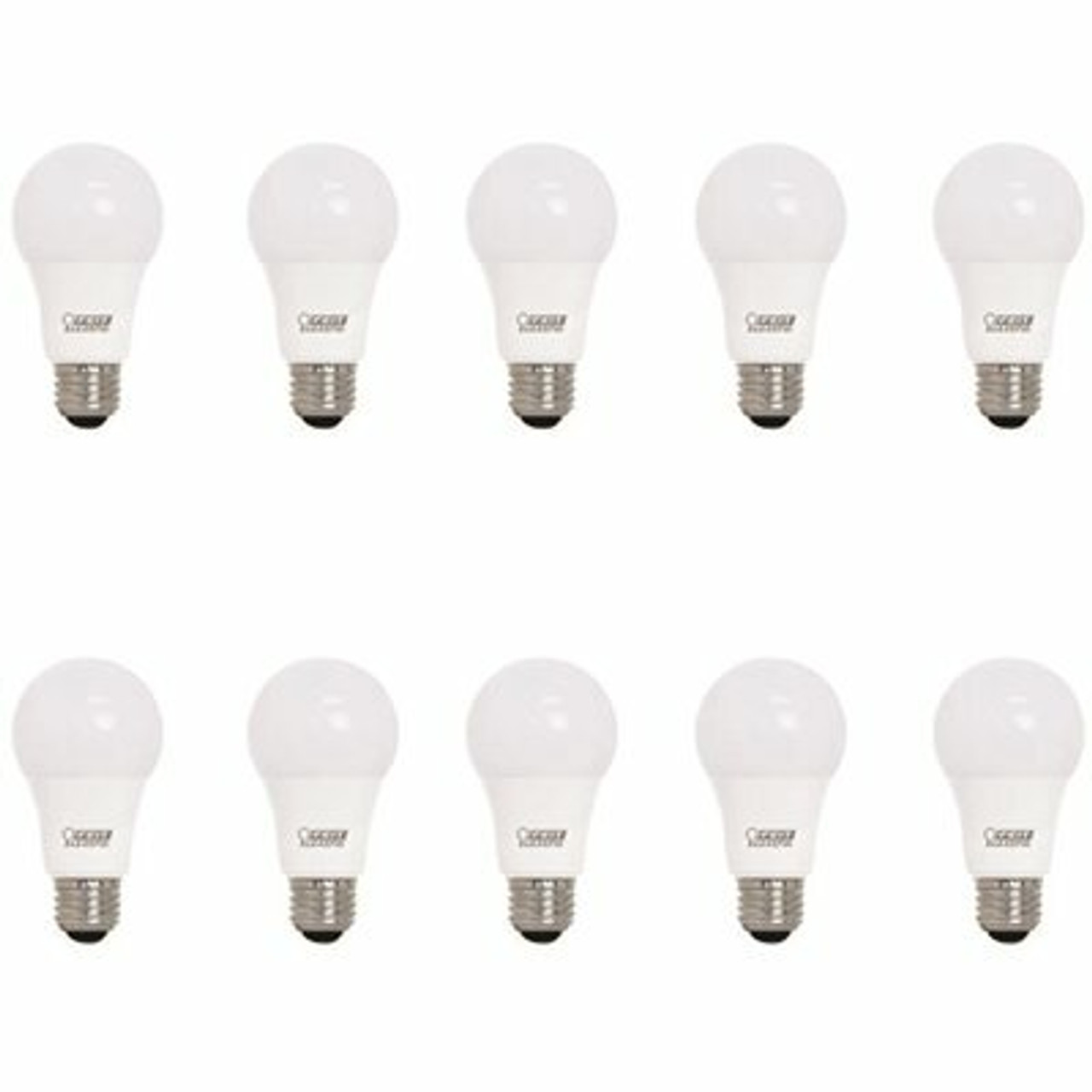 Feit Electric 60-Watt Equivalent A19 Non-Dimmable 90+ Cri Led Light Bulb, Daylight 5000K (10-Pack)