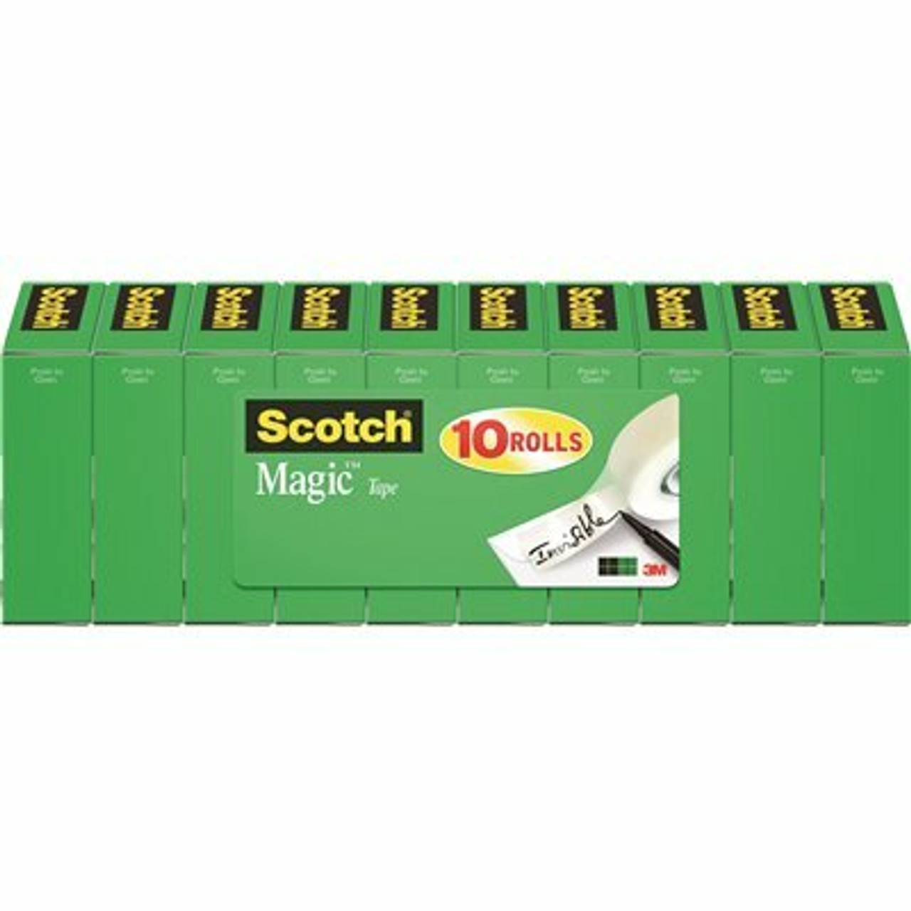 Scotch 3/4 In. X 1000 In., 1 In. Core, Magic Tape Value Pack, (10-Pack)