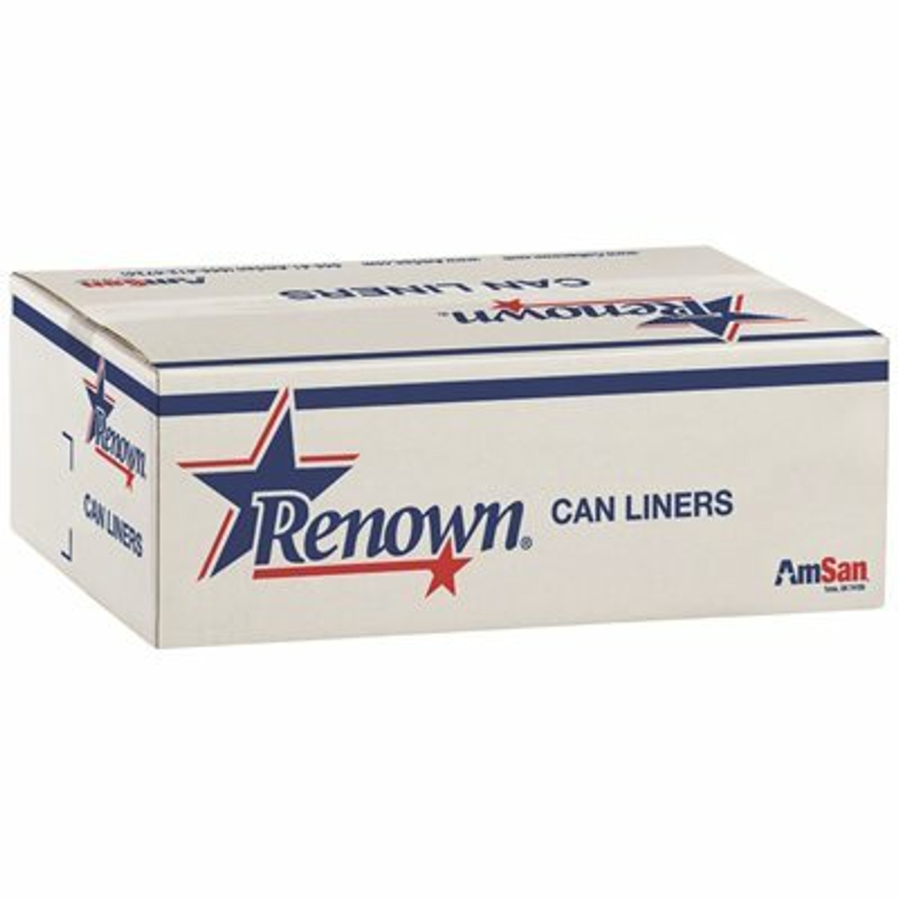 Renown 45 Gal. 1.25 Mil 40 In. X 46 In. Black Can Liner (20 Per Roll, 5-Roll Per Case)