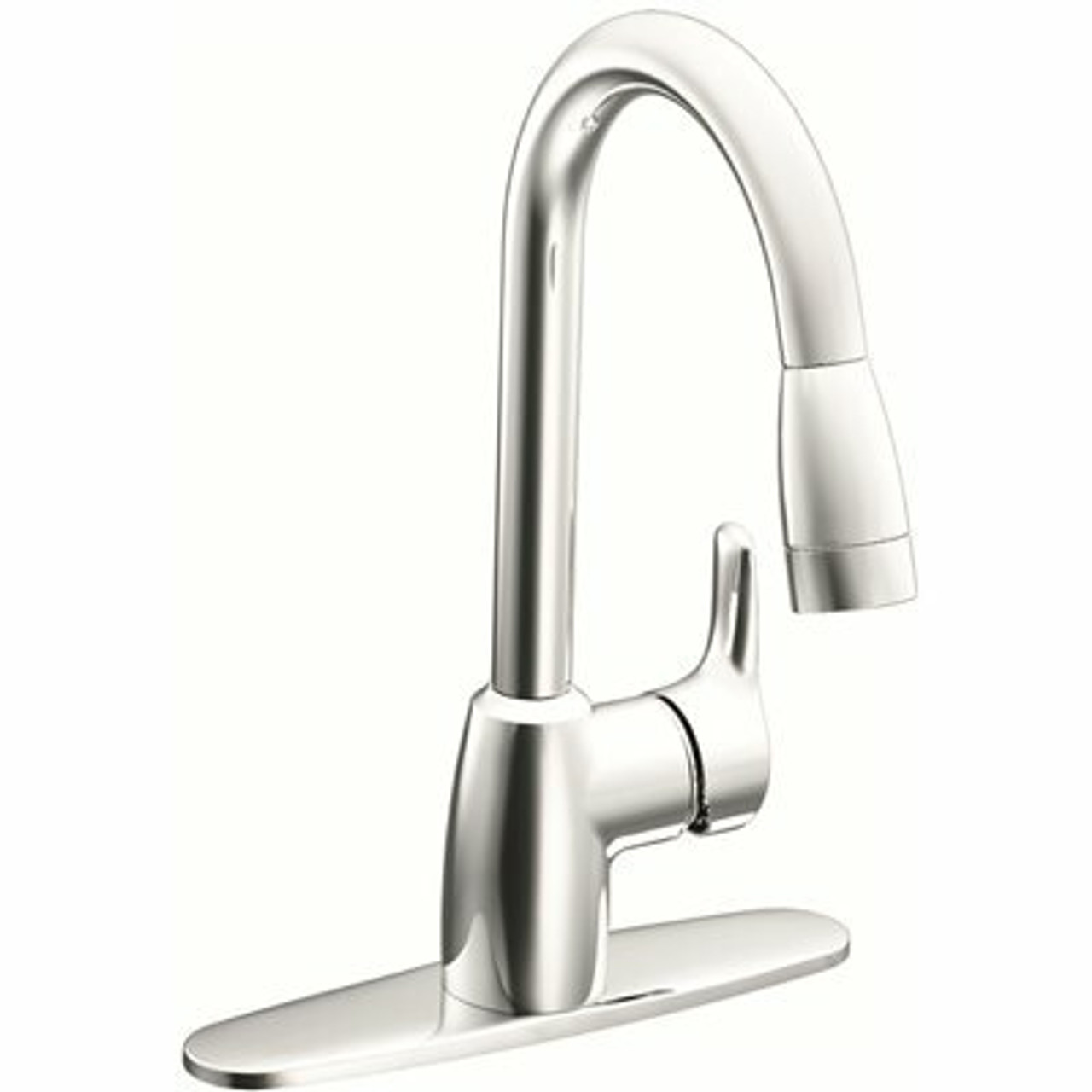 Cleveland Faucet Group Baystone Single-Handle Pull-Down Sprayer Kitchen Faucet With Spout In Chrome