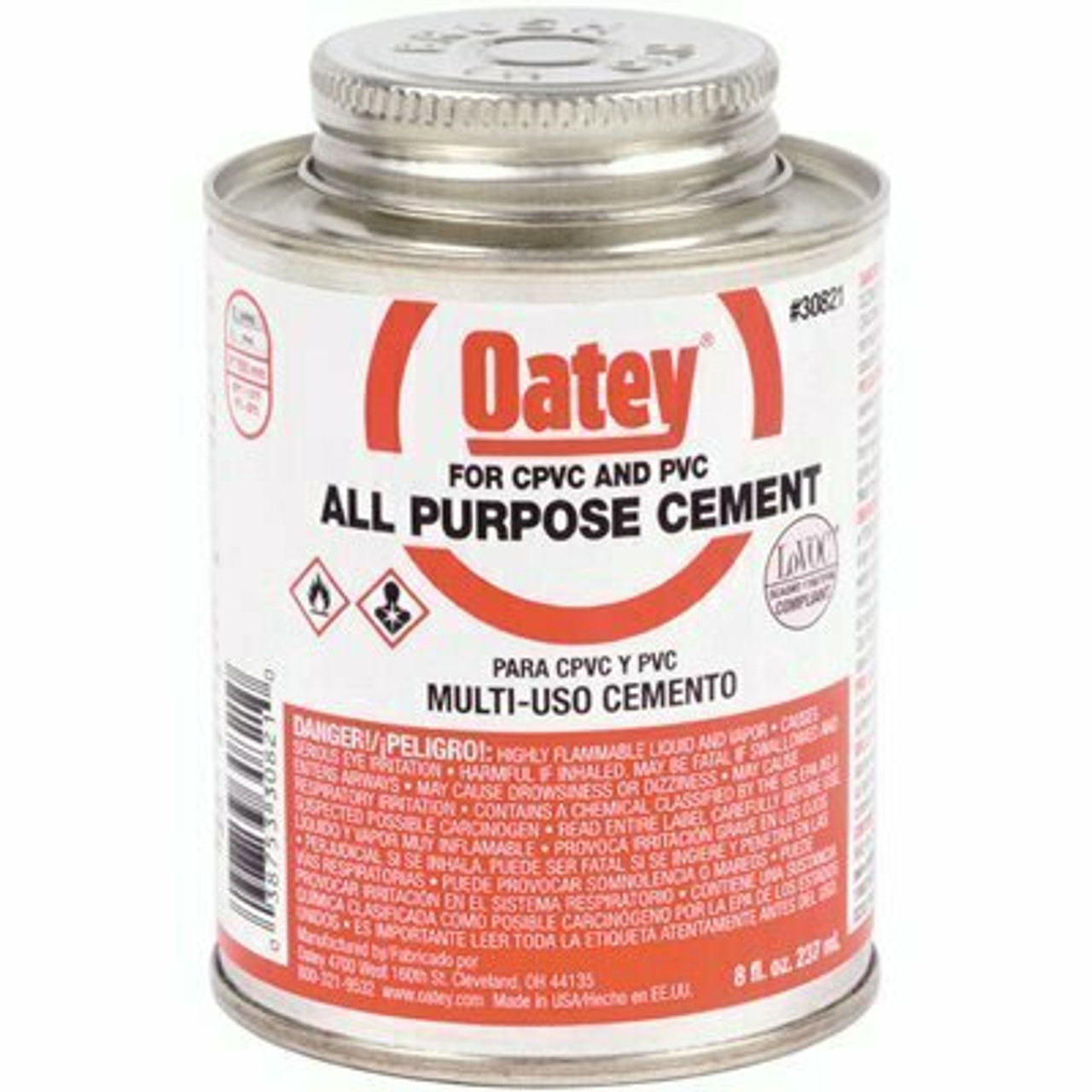 Oatey 8 Oz. Medium Milky All-Purpose Abs, Cpvc, Pvc Cement
