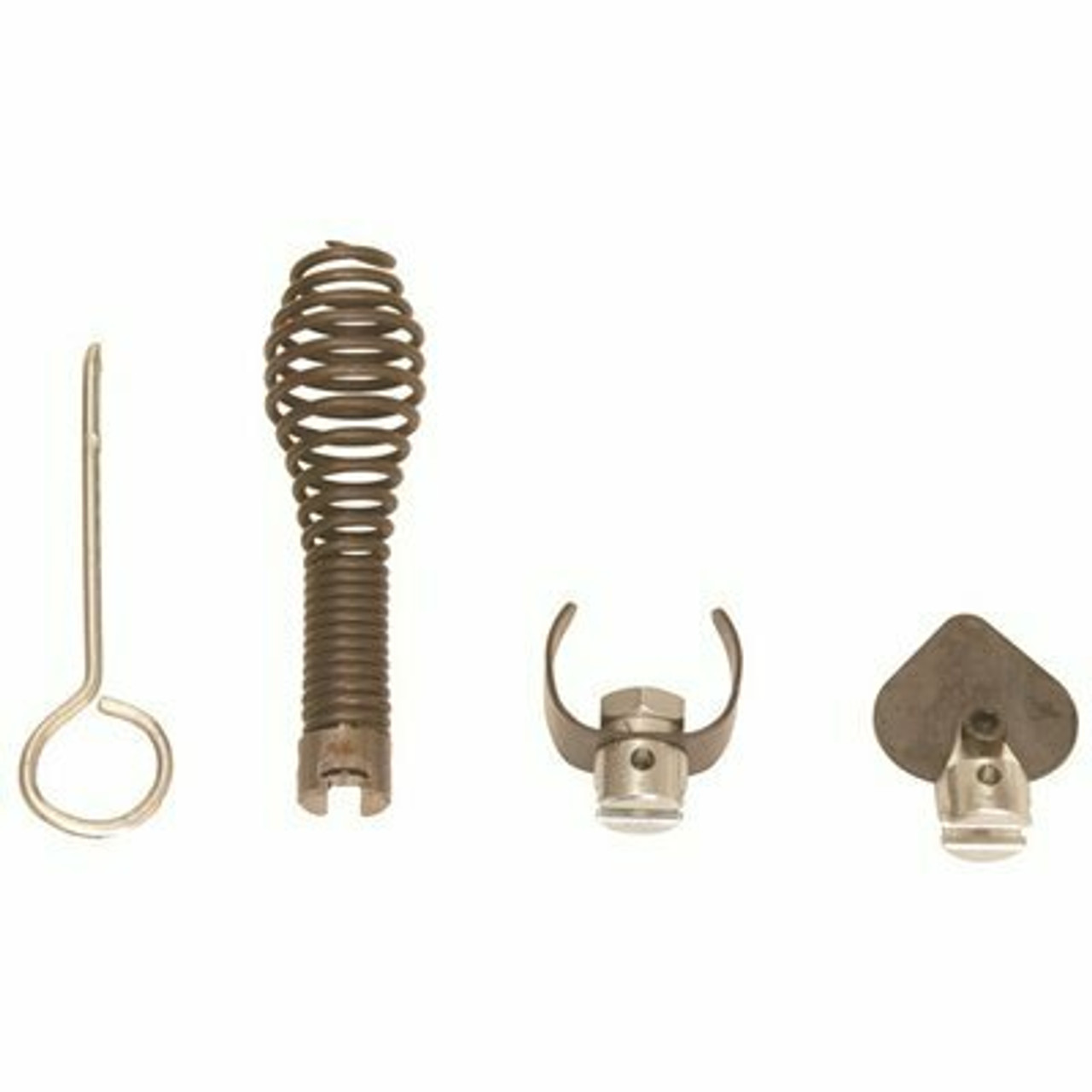 T-260 4Pc Drain Cleaning/Sewer Machine Cable Attachment Set T-202 Bulb Auger + T-211 Spade + T-205 Cutter + A-13 Pin Key