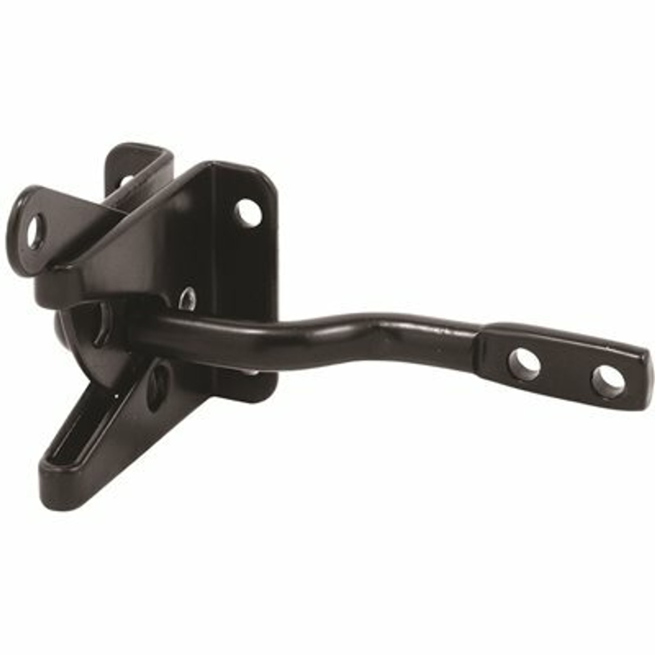 Prime-Line Gate Latch And Strike Set, 1-7/8 In. X 1-9/16 In., Steel, Painted Black