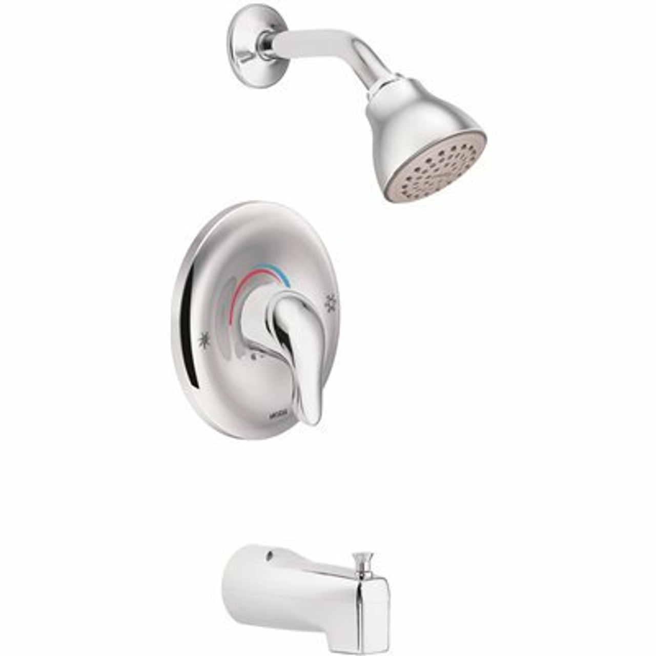 Moen Chateau Posi-Temp Single-Handle 1-Spray Tub And Shower Faucet In Chrome (Valve Included)