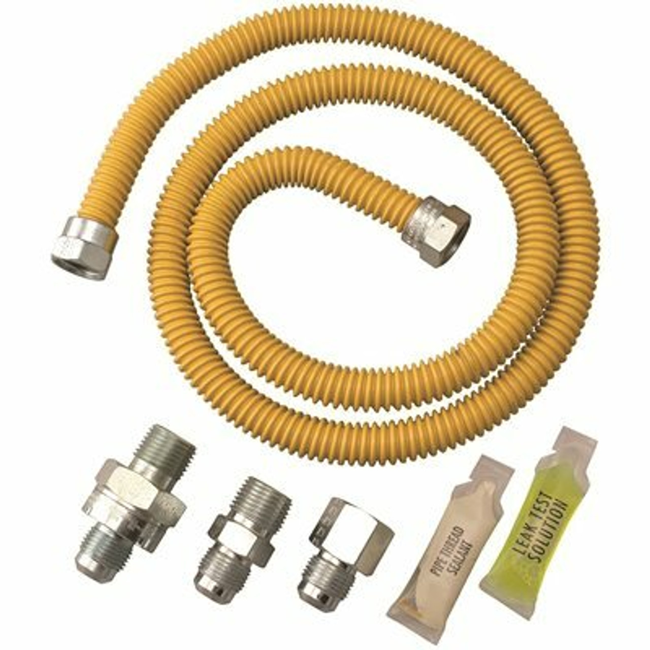 Watts 1/2 In. Fip X 1/2 In. Mip X 48 In. Gas Water Heater And Dryer Connector 1/2 In. Od 3/8 In. Id
