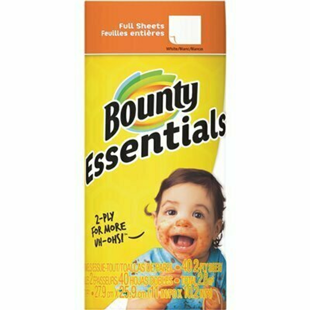 Bounty Essentials White Paper Towel Roll (40 Sheets Per Roll, 30 Rolls Per Case)