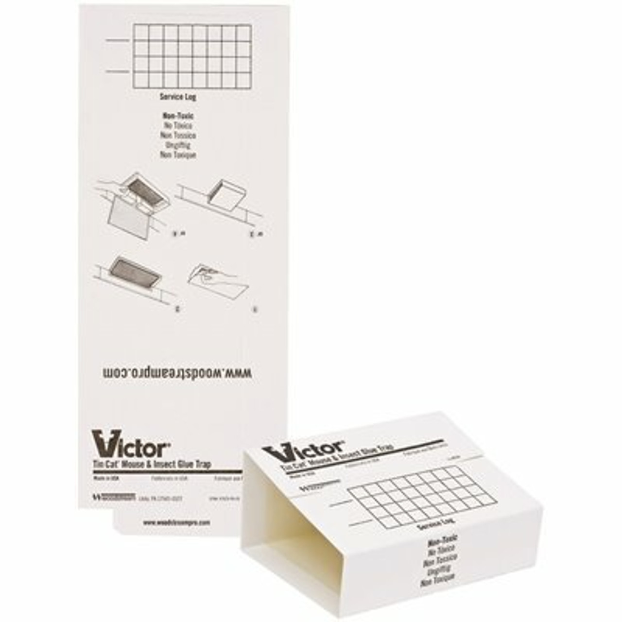 Victor Mouse And Insect Glue Trap For Tin Cat (72-Pack)