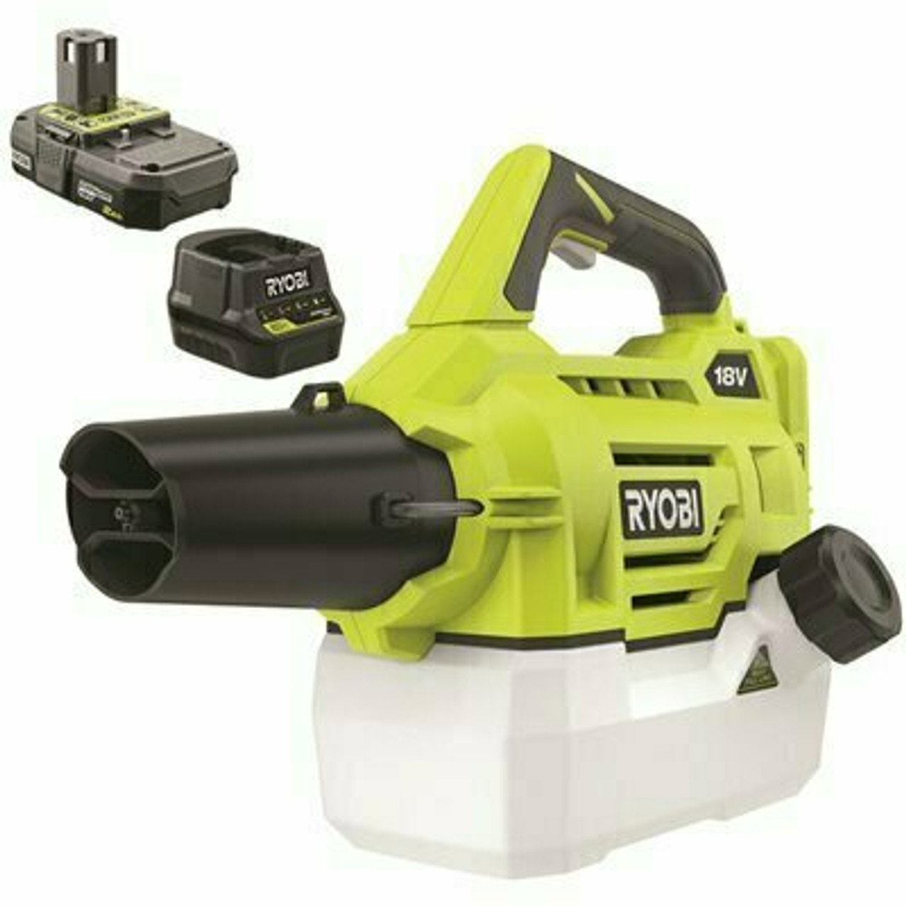 Ryobi One+ 18V Cordless Battery Fogger/Mister With 2.0 Ah Battery And Charger
