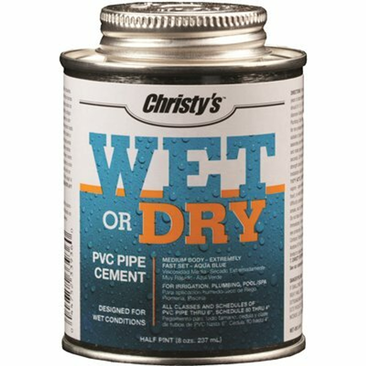 Christy'S 8 Oz. Wet Or Dry Conditions Pvc Cement