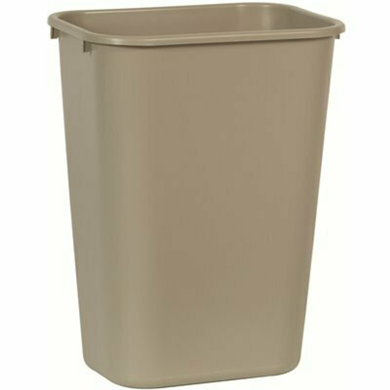 Rubbermaid Commercial Products 10.25 Gal. Beige Rectangular Trash Can