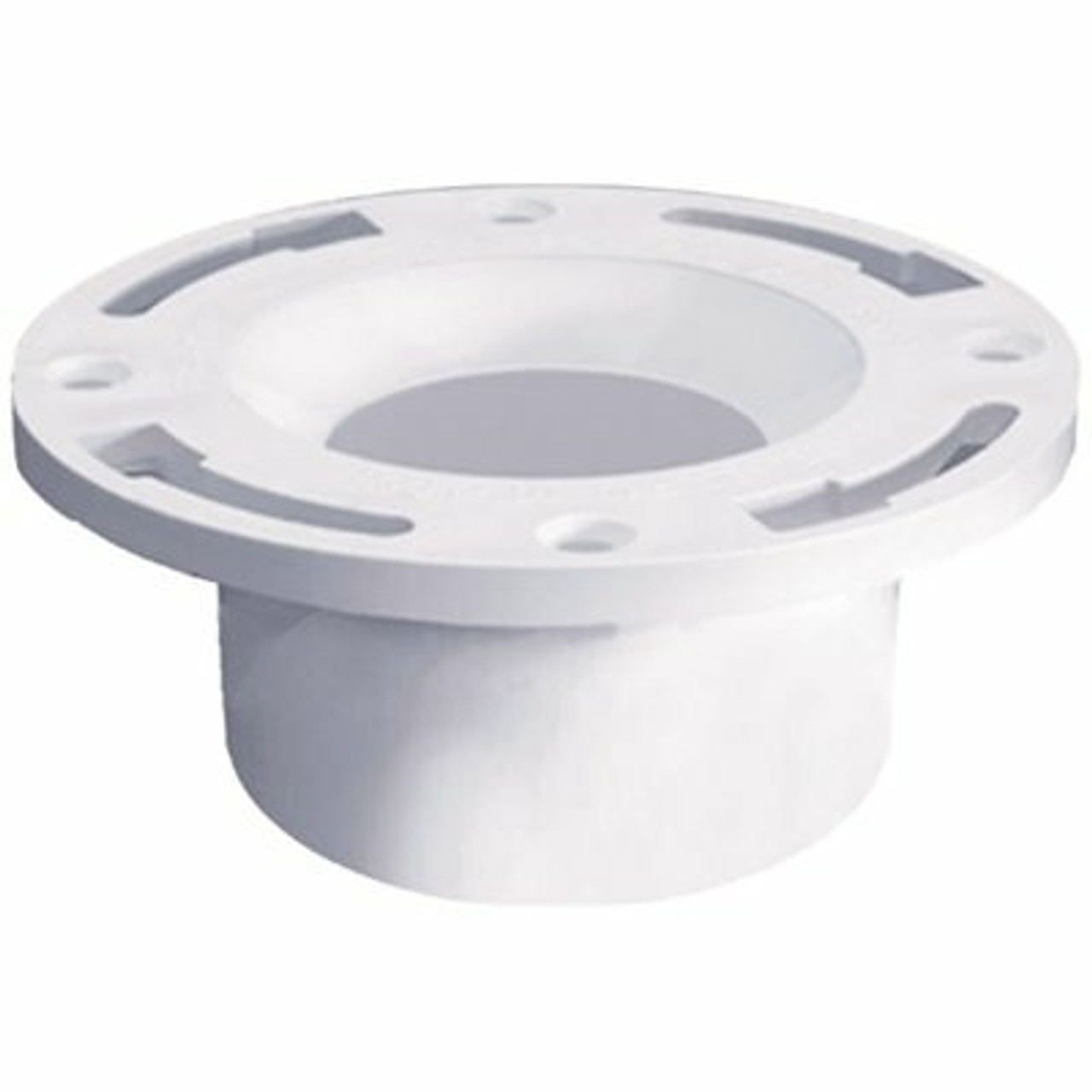 Water-Tite 86135 Flush-Tite Abs Standard Pattern Closet Flange With Knockout, Fits 3- And 4-Inch Schedule 40 Dwv Pipe