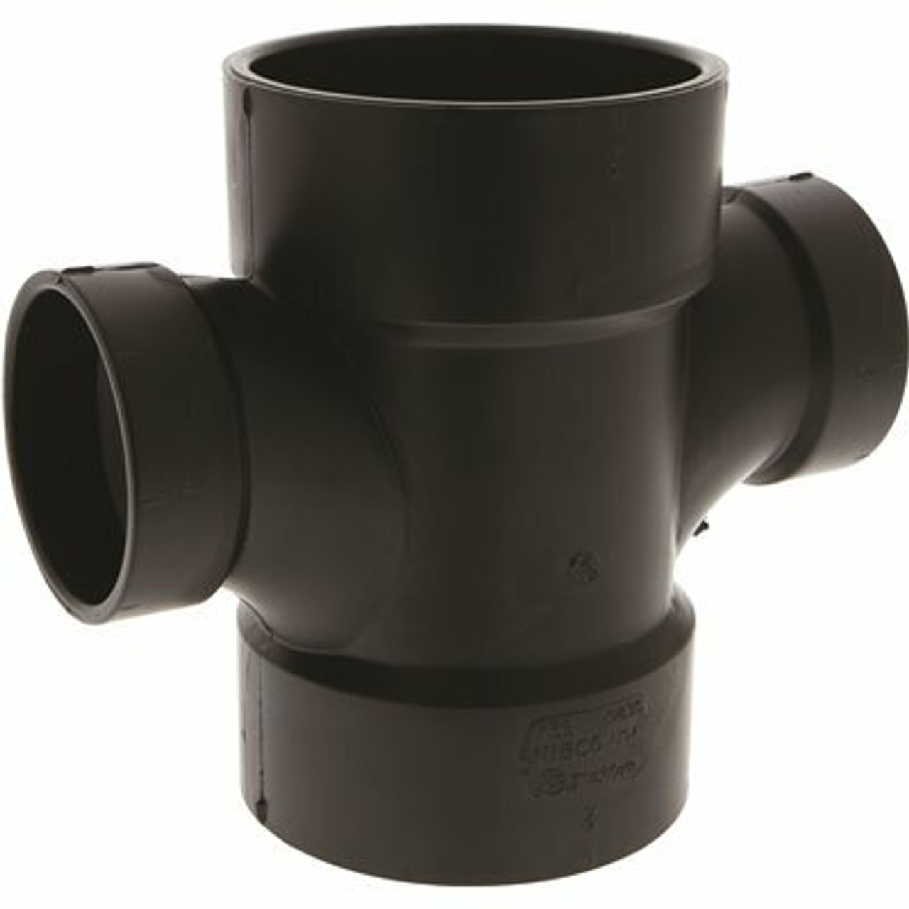 Nibco 3 In. X 3 In. X 2 In. X 2 In. Abs Dwv All Hub Double Sanitary Tee