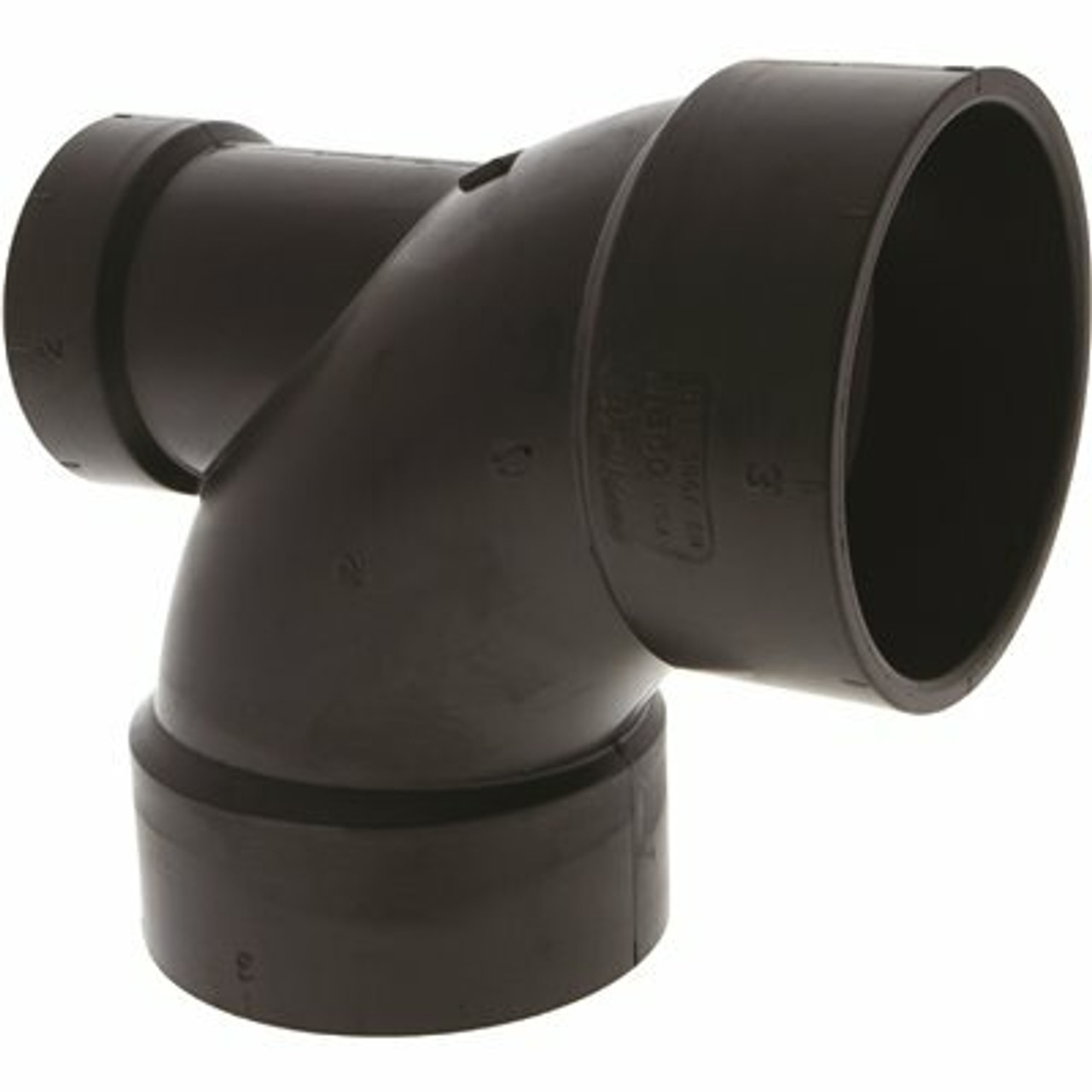 Nibco 3 In. X 3 In. X 2 In. Abs 90-Degree All Hub Elbow With Low-Heel