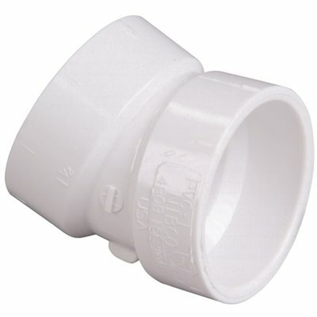 Nibco 2 In. Pvc Dwv 22-1/2-Degree Hub X Hub Elbow Fitting