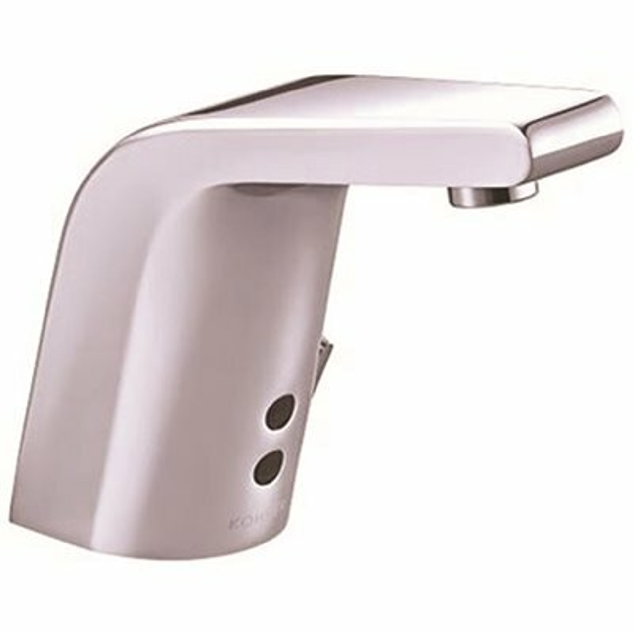 Kohler Sculpted Battery-Powered Single Hole Touchless Bathroom Faucet In Polished Chrome - 105046