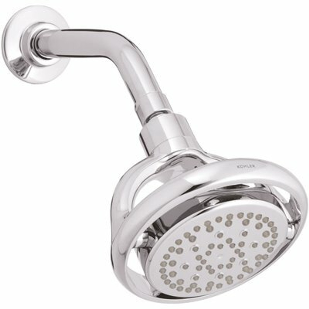 Kohler Flipside 4-Spray 5.4 In. Single Wall Mount Fixed Shower Head In Polished Chrome