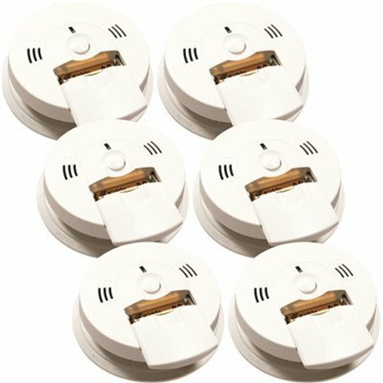 Kidde Code One Battery Operated Smoke And Carbon Monoxide Combination Detector With Voice Warning (6-Pack)