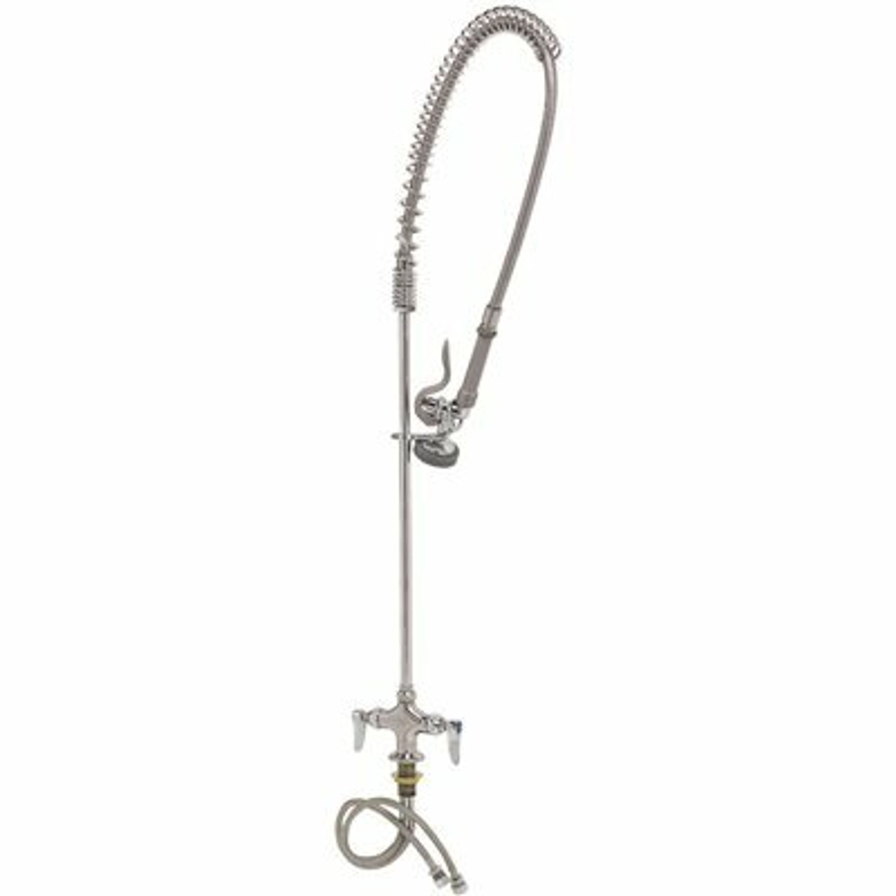 T&S 2-Handle Pull-Down Sprayer Kitchen Faucet In Polished Chrome - 108011