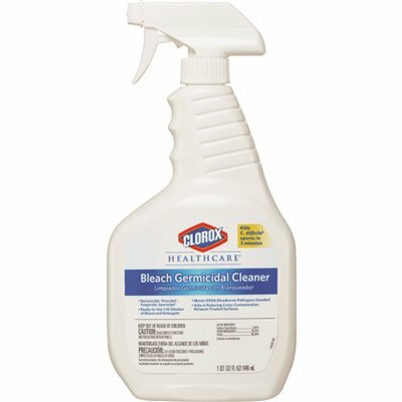 Clorox 32 Oz. Healthcare Bleach Germicidal Cleaner Spray - 109083
