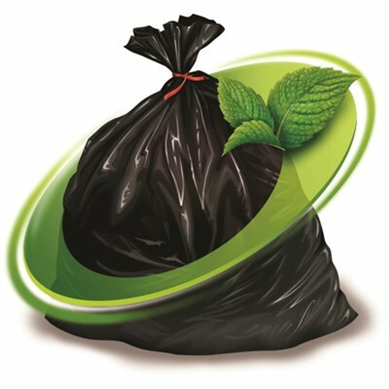 Mint-X 60 Gal. 38 In. X 58 In. 1.3 Mil Black Rodent Repellent Trash Bags (100-Count)