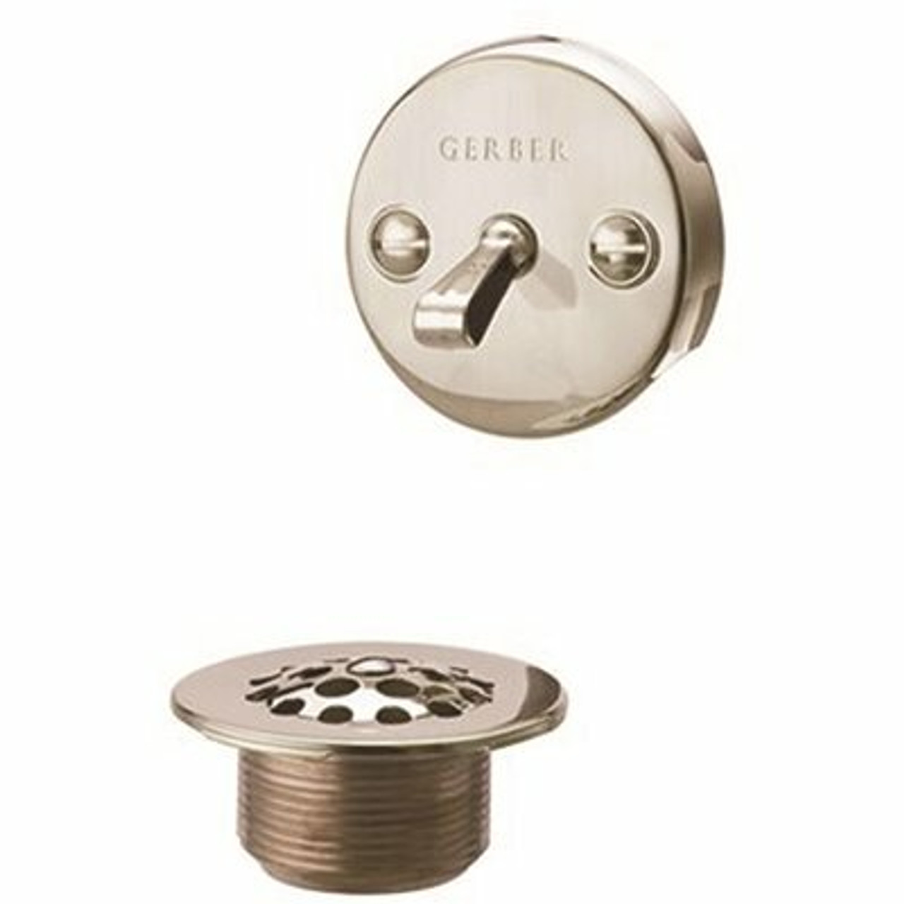 Gerber Trip Lever Tub Drain And Overflow Trim Kit In Brushed Nickel