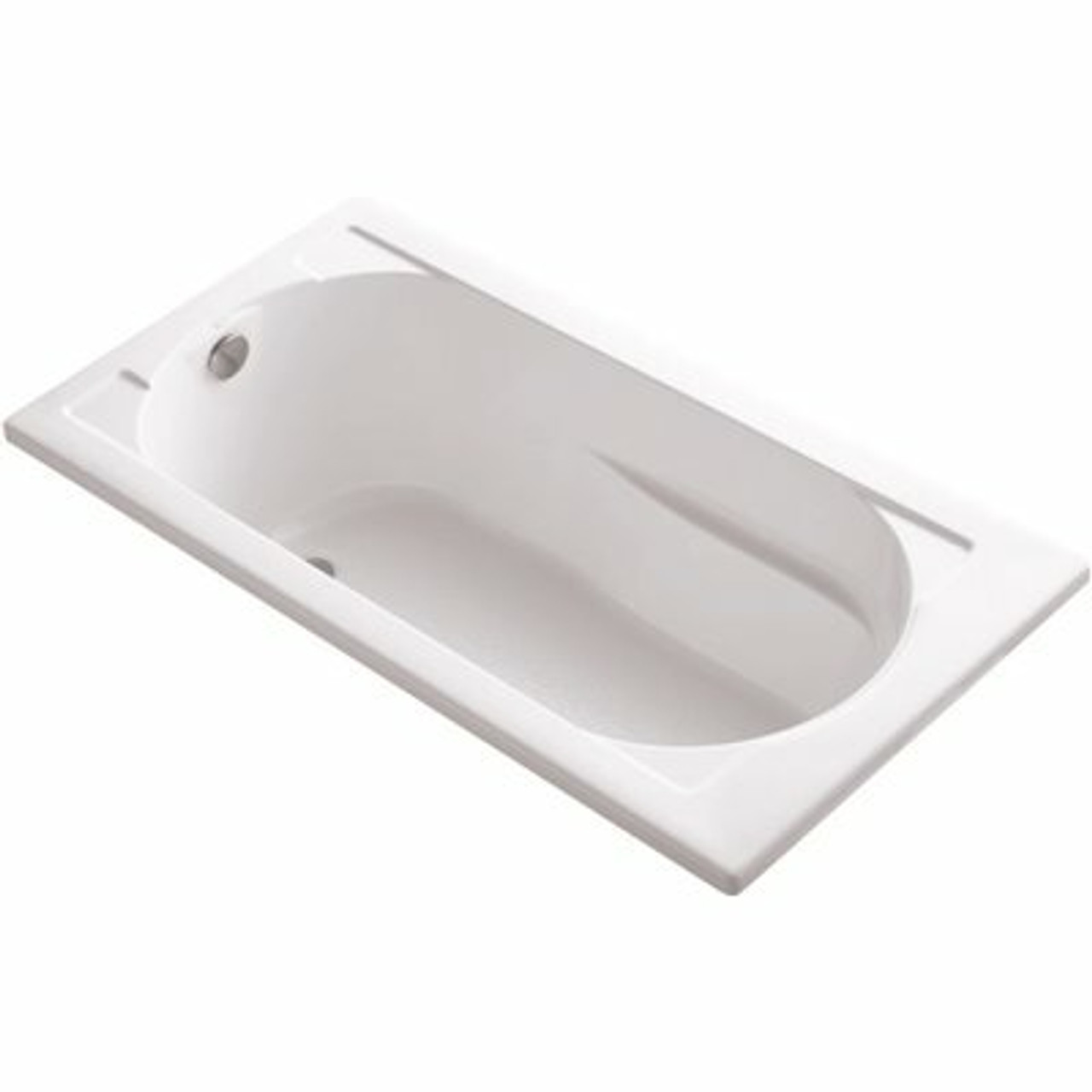 Kohler Devonshire 60 In. X 32 In. Acrylic Drop-In Bathtub With Reversible Drain In White