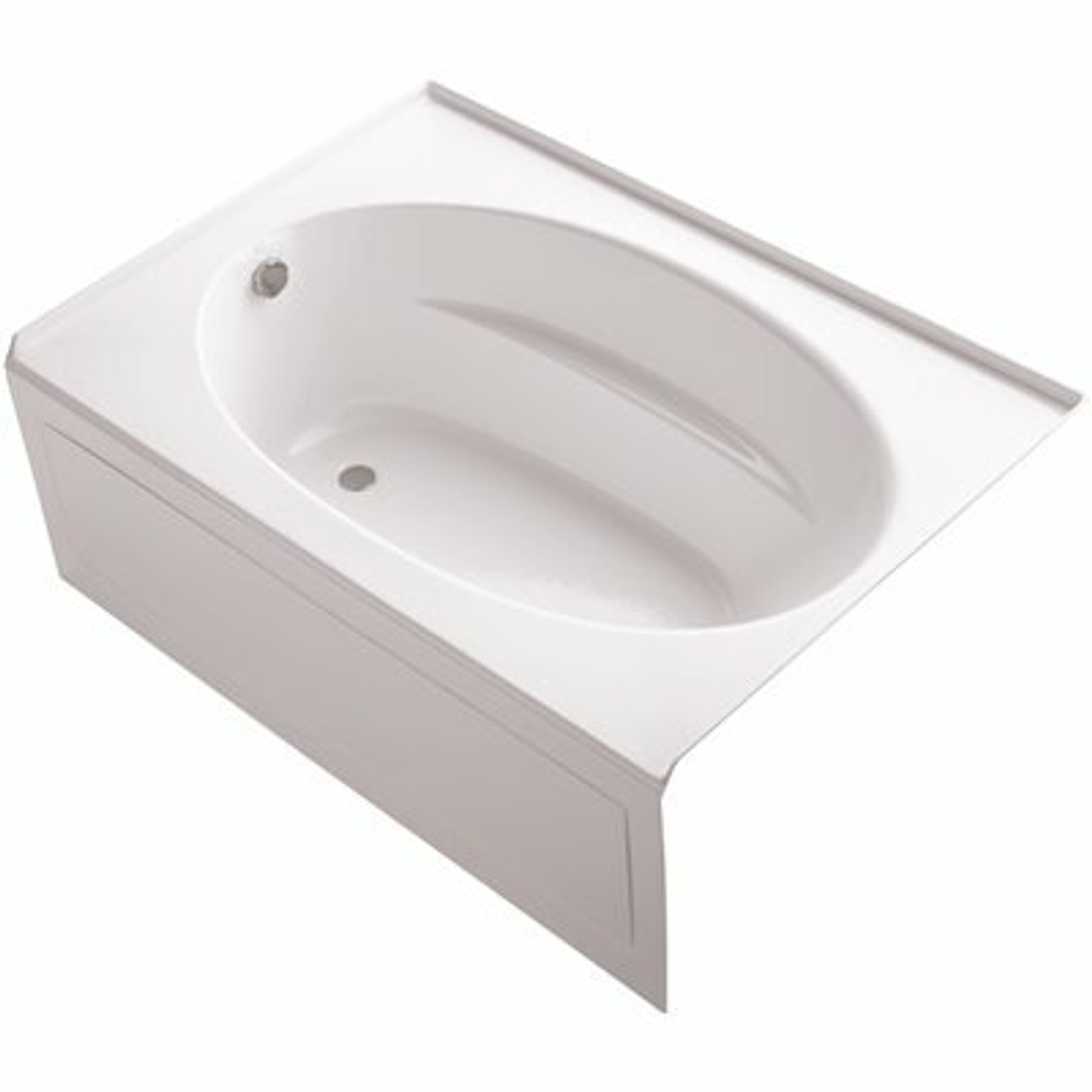 Kohler Windward 60 In. X 42 In. Acrylic Alcove Bathtub With Integral Apron And Left-Hand Drain In White