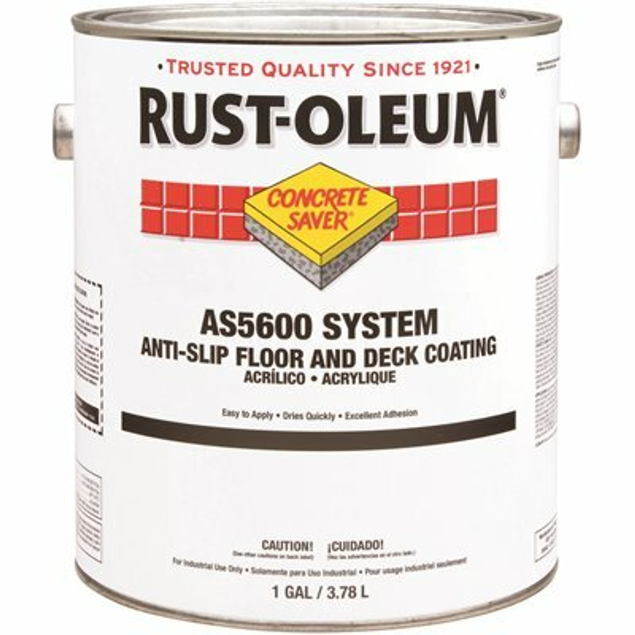 Rust-Oleum 1 Gal. Flat Safety Yellow As5600 Interior/Exterior Anti-Slip Floor Paint