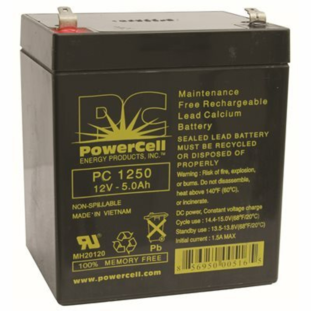 Powercell Energy Products Sealed Lead Acid Bat. 12V
