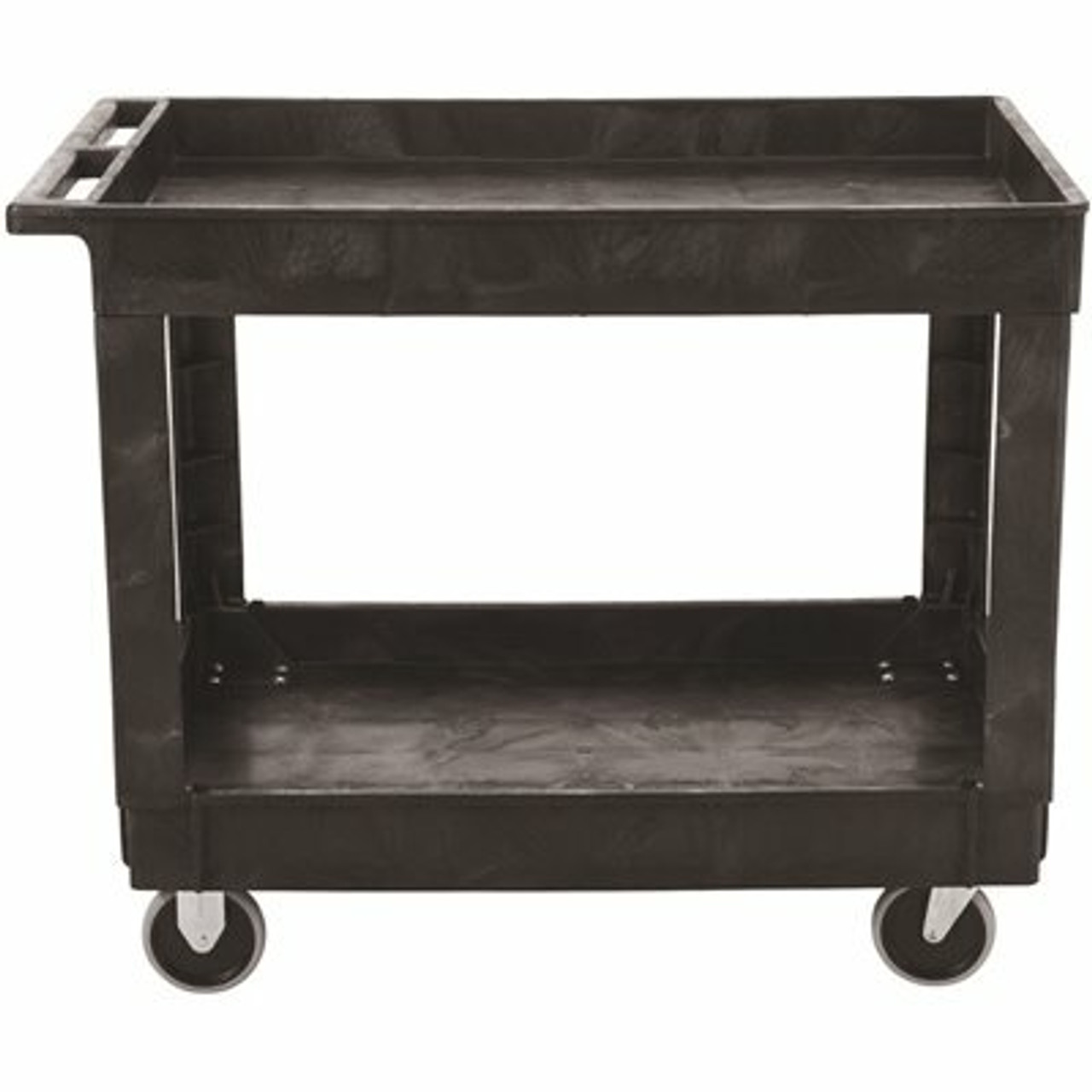 Rubbermaid Commercial Products 40 In. X 24 In. 2-Shelf Heavy-Duty Utility Cart With 4 In. Casters
