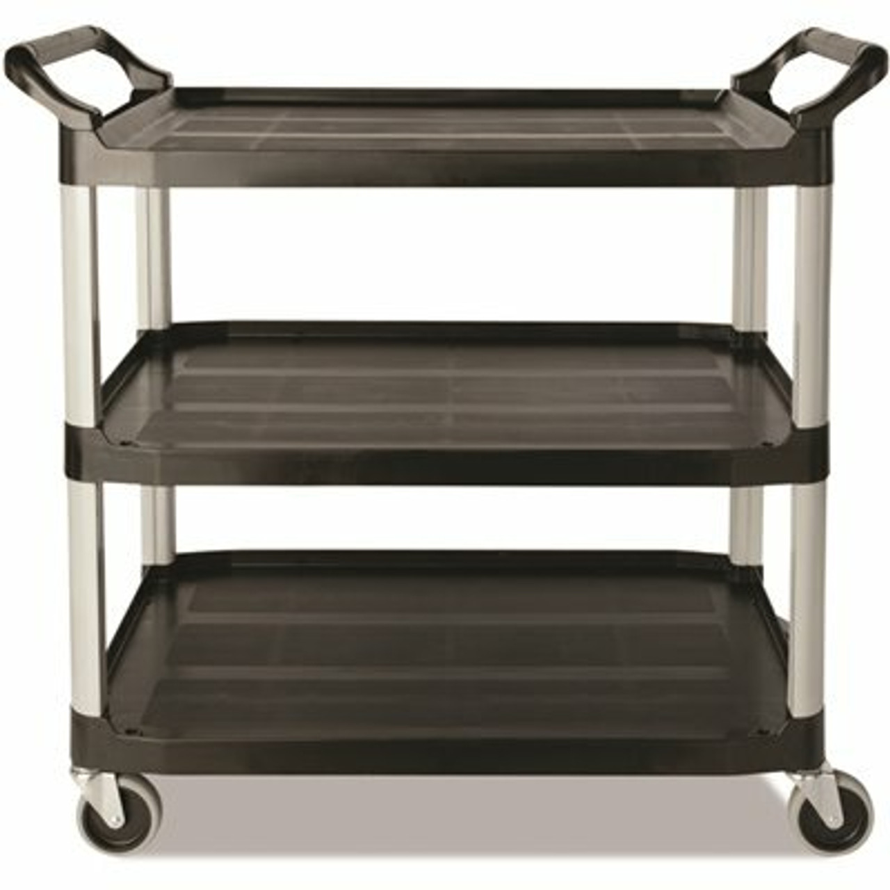 Rubbermaid Commercial Products 200 Lbs. Holding Capacity Utility Cart With Swivel Casters In Black