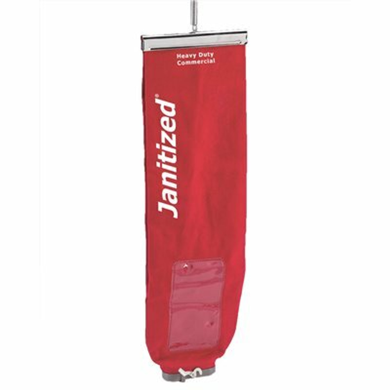 Janitized Red Cotton/Sms Lined Upright Cloth Bag For Eureka Sanitaire With Lock, Top Load, No Zipper, Equivalent To 53354-3