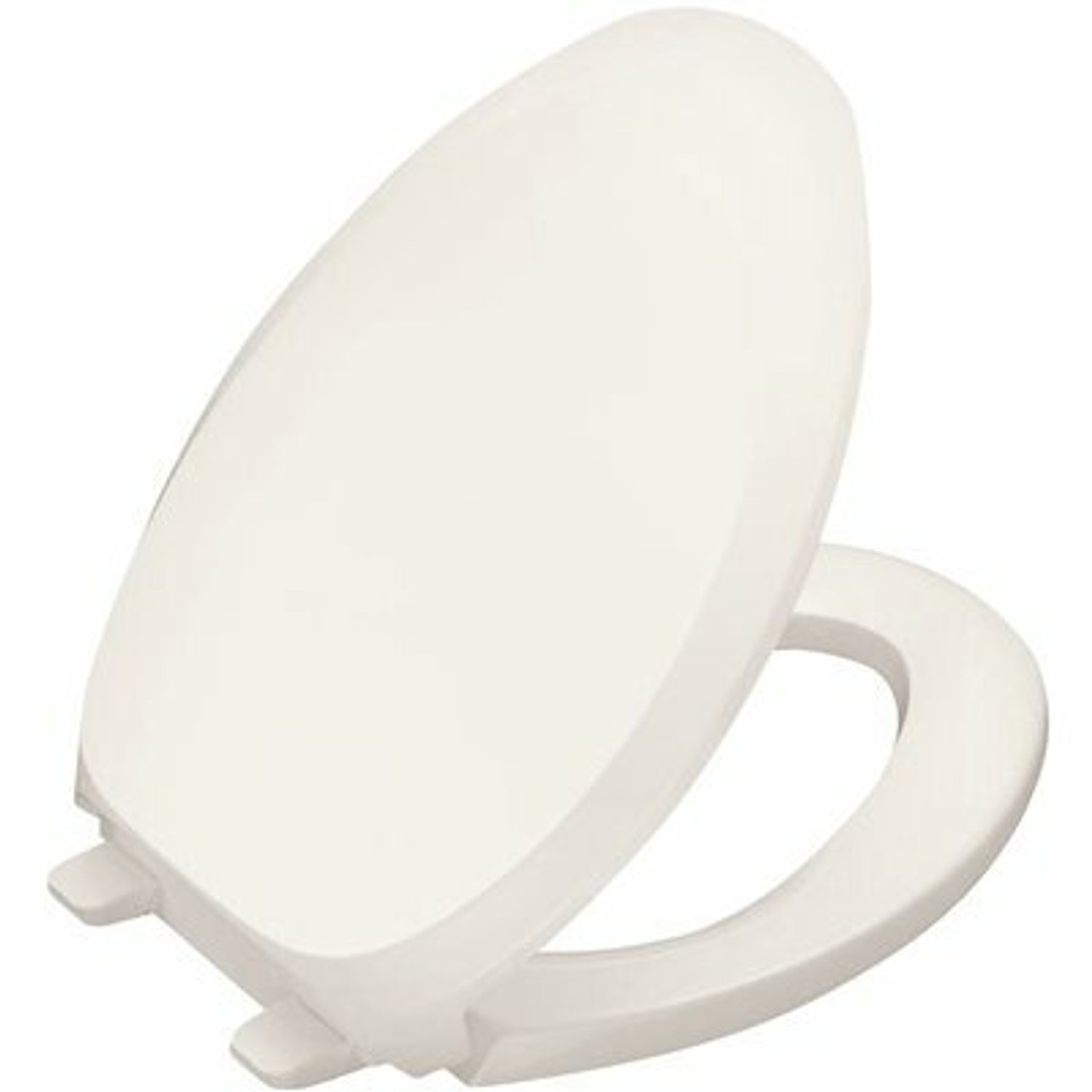 Kohler French Curve Quiet-Close Elongated Closed Front Toilet Seat With Grip-Tight Bumpers In White