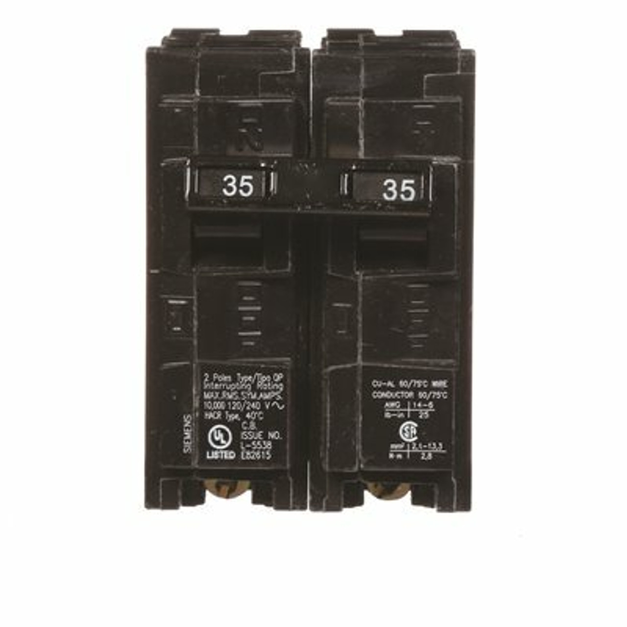 Siemens 35 Amp Double-Pole Type Qp Circuit Breaker