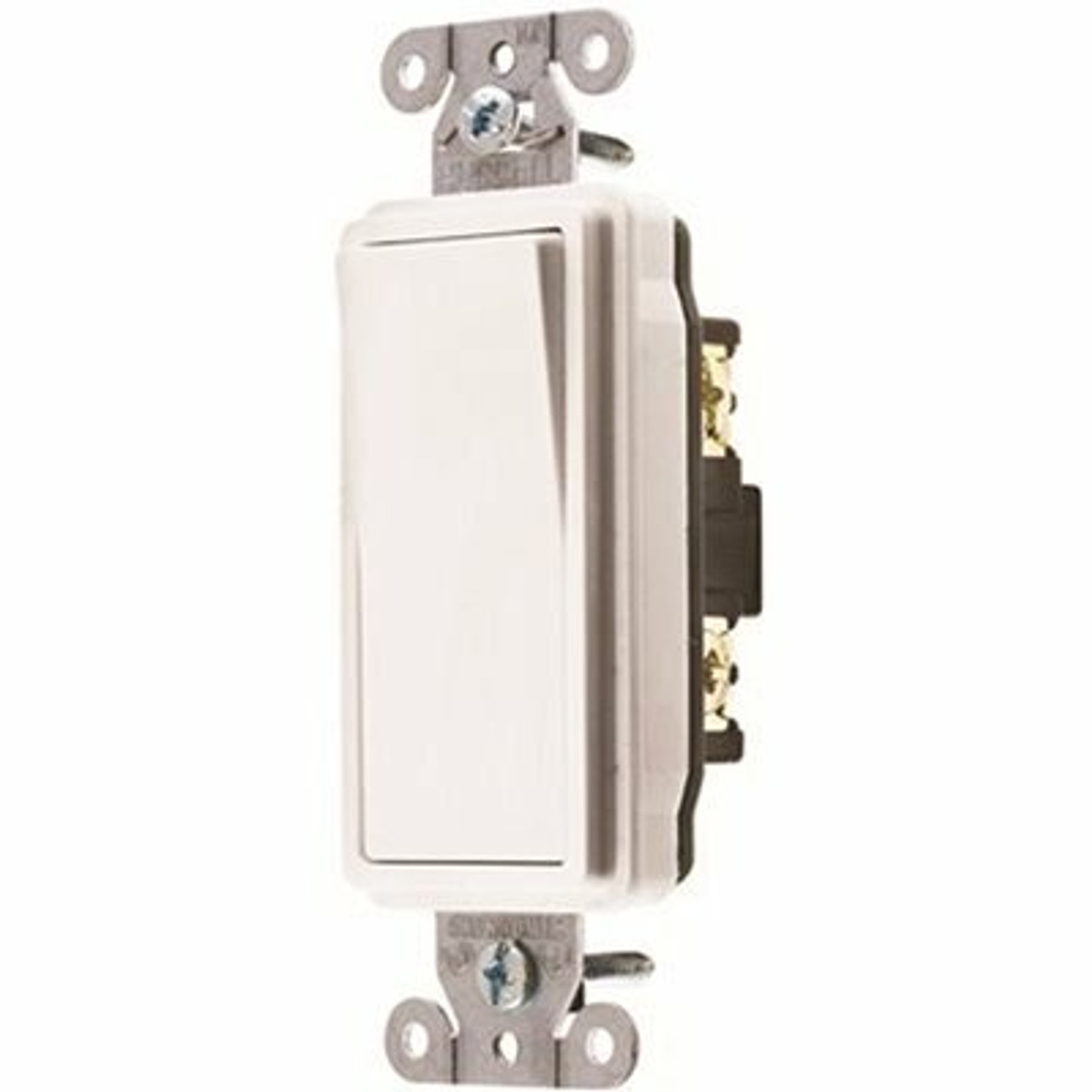 Hubbell Wiring 20 Amp 3-Way Hubbell Specification Grade Decorator Rocker Switch, White