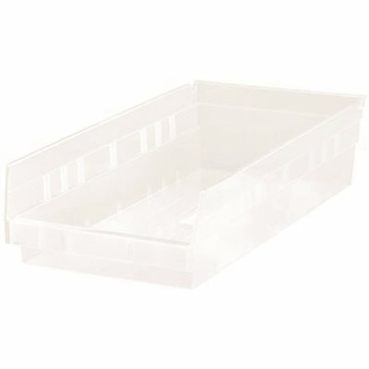 Quantum Storage Systems Qsb104Cl 6-5/8 In. Economy Shelf Bin, 17-7/8 In. X 4 In., Clear (20-Pack)