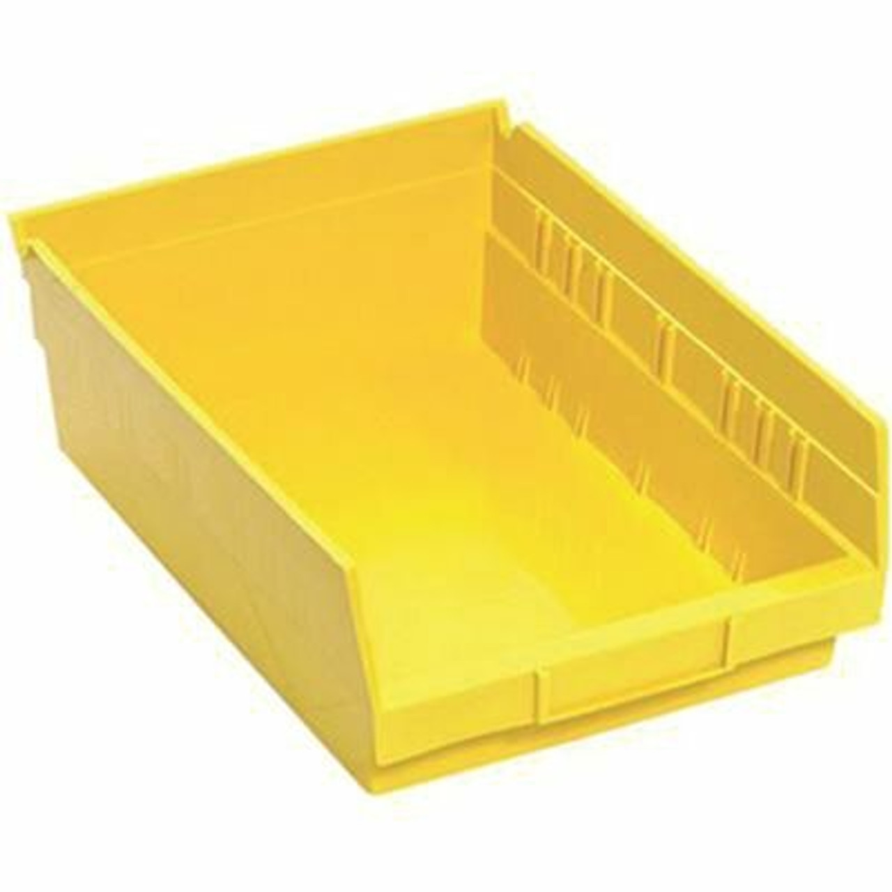 Quantum Storage Systems 2 Gal. - 8-3/8 In. Economy Shelf Tool Storage Bin, Yellow, (20-Ctn)