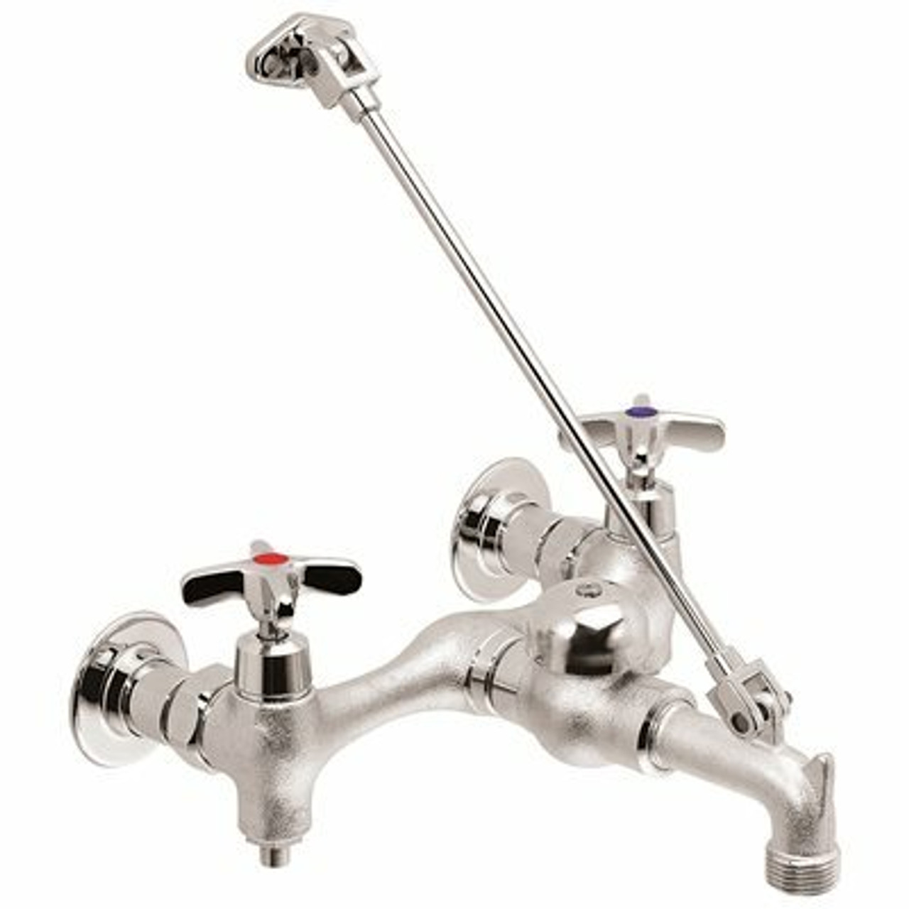 Speakman Commander Service Sink Faucet With Cross Handles In Rough Chrome