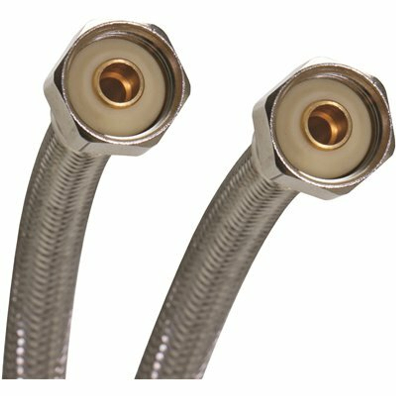 Fluidmaster 1/2 In. F.I.P. X 1/2 In. F.I.P. X 20 In. L Braided Stainless Steel Faucet Connector