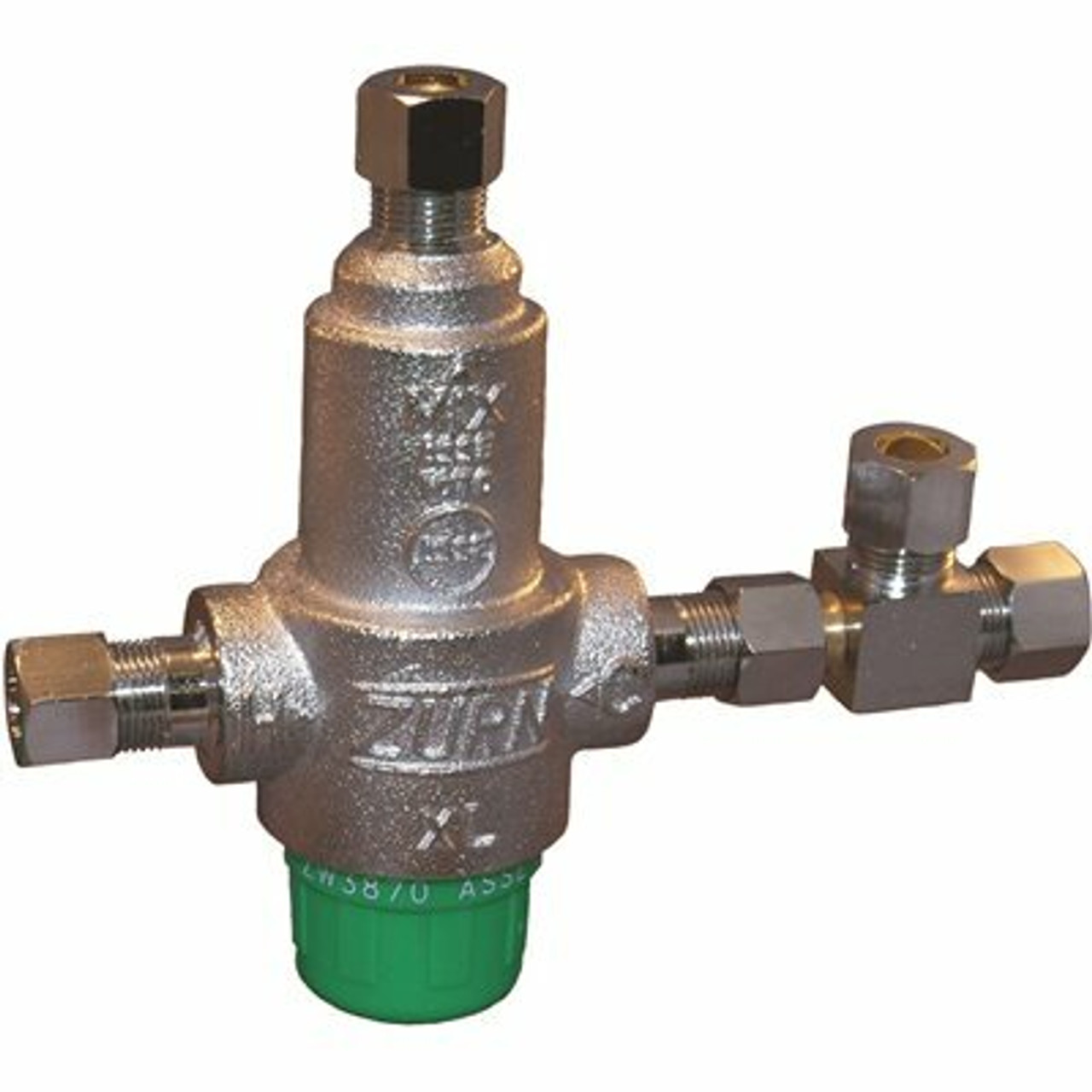 Zurn 3/8 In. Lead-Free Aqua-Gard Thermostatic Mixing Valve With 4 Port