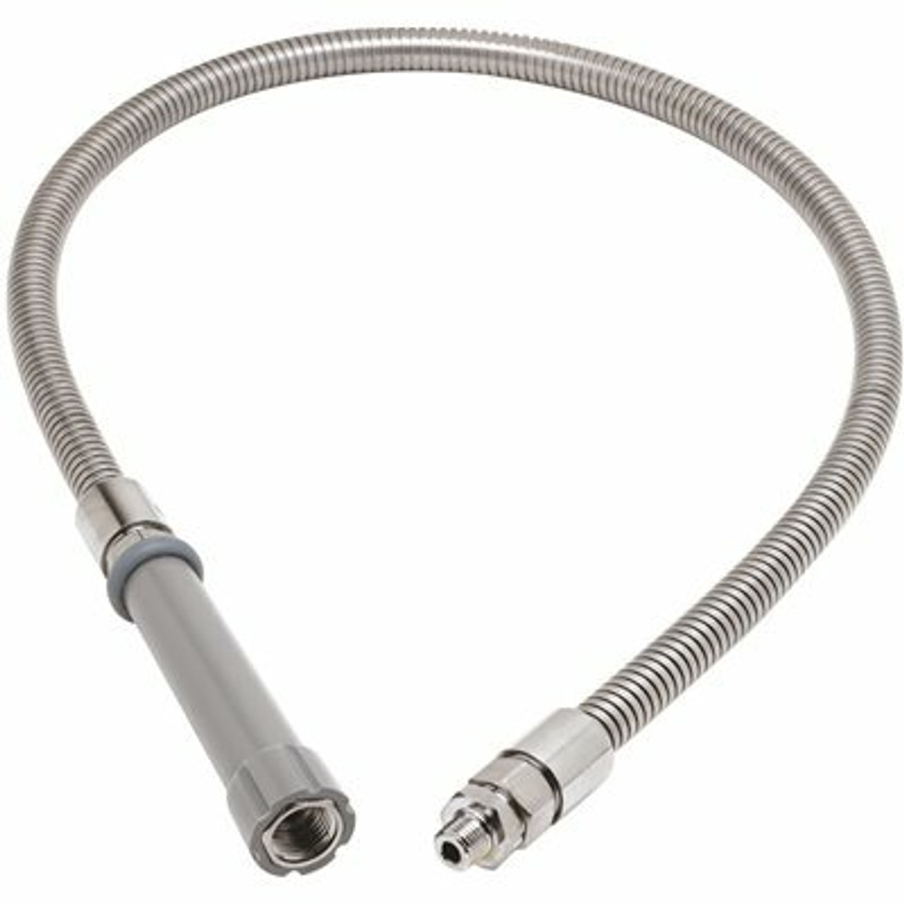 T&S Stainless Steel 44 In. Flexible Hose With Fisher Adapter